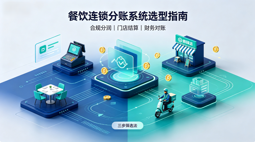 餐饮连锁分账系统完整选型指南：三步搞定合规分润、门店高效结算
