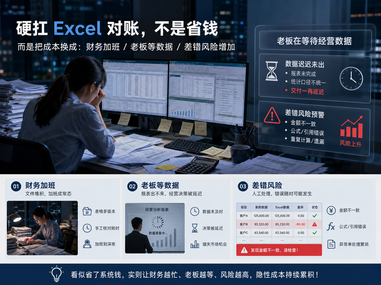 无需重金搭建中台，统一自动对账系统核心逻辑简单易落地