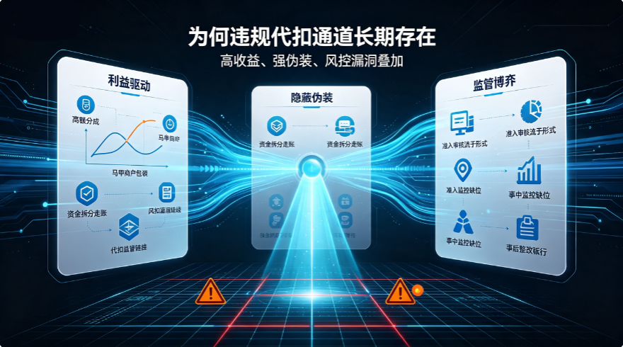 非法网贷代扣灰色链条全拆解！持牌支付机构为何甘愿违规开放扣款通道