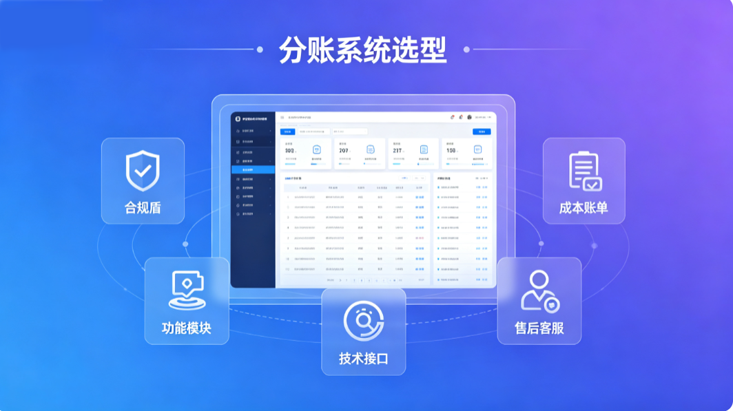 分账系统五大核心选型维度