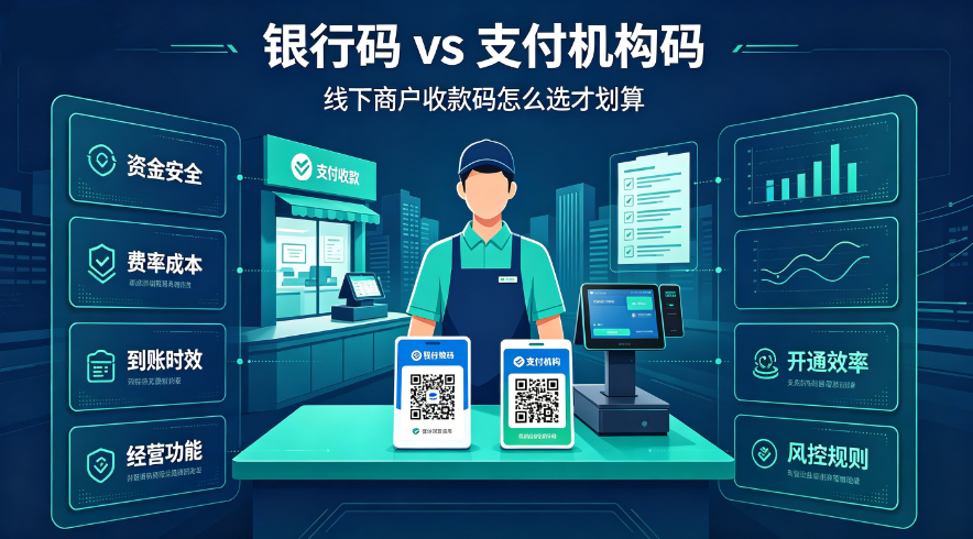 办商户收款码，到底选银行推出的收款码，还是持牌第三方支付机构收款码？