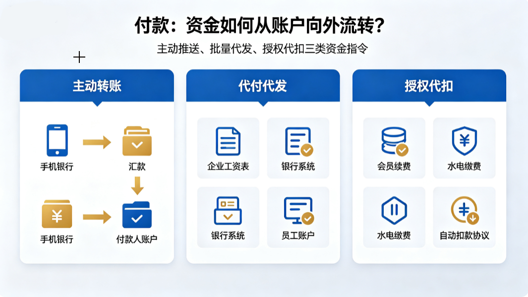 收付双向底层逻辑拆解，付款篇：资金是如何从账户向外流转？