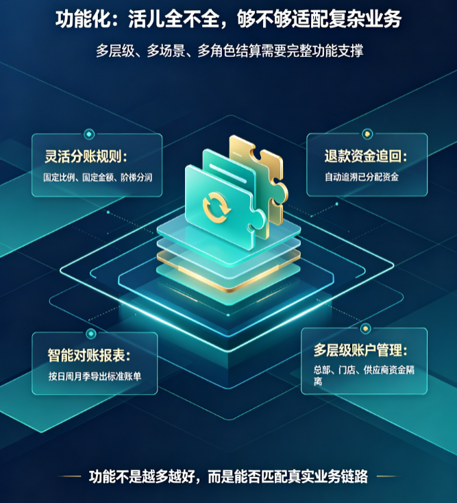 分账系统功能化：活儿全不全，够不够适配复杂业务