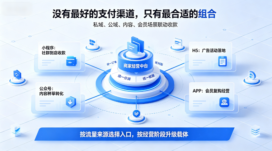 小程序、H5、公众号、APP 支付全面对比！不同商家阶段，一文选出最合适的支付方案