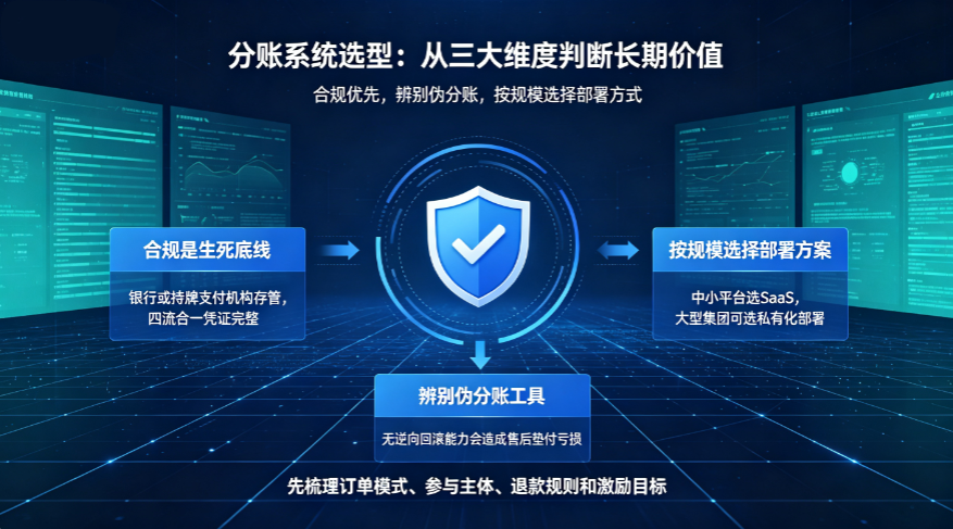 五大刚需行业分账系统选型全指南：避开二清与财务双重大坑