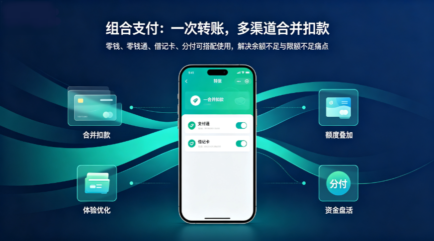 微信上线新功能 “组合支付”