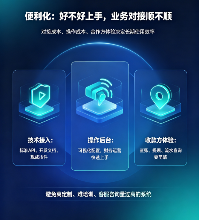 便利化：好不好上手，业务对接顺不顺