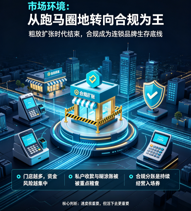 私户收款、对账扯皮、账户冻结？连锁老板一定要用分账系统