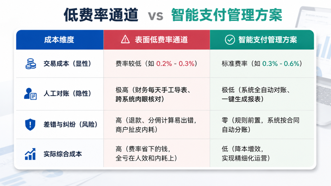 费率看似省五千，对账亏五万！企业支付隐性成本深度拆解