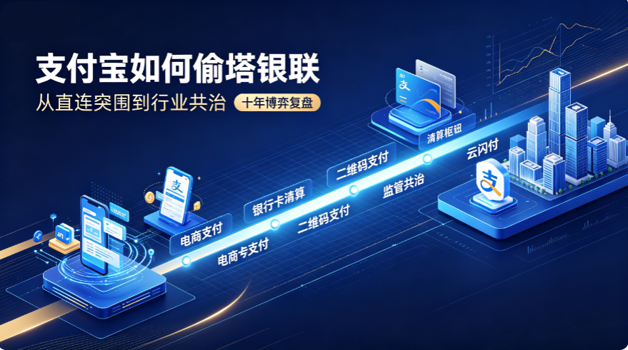 绕开清算、线下突围、扫码降维、监管收编！拆解支付宝颠覆银联的完整战争