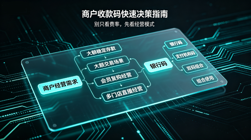  商户快速决策指南：对照自身经营特点直接对号入座