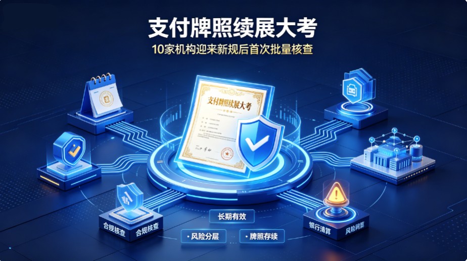 10 家支付机构迎来续展大考！新规落地，5 年牌照改为长期有效