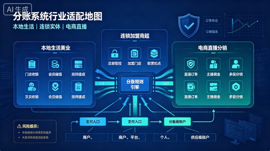 多行业分账痛点拆解｜本地生活、连锁实体、电商直播篇