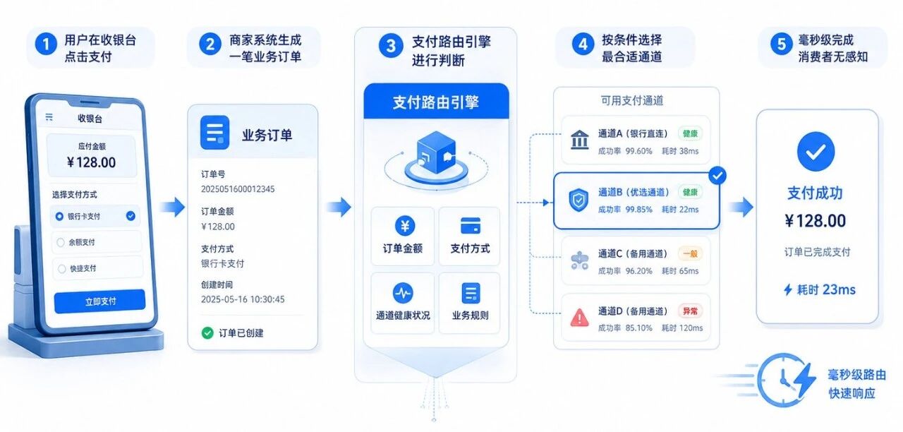 一笔订单该走哪条支付通道？看懂支付路由的底层逻辑