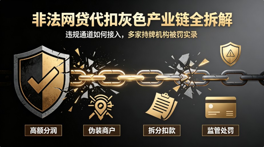 非法网贷代扣灰色产业链全拆解：违规通道如何接入、多家持牌机构被罚实录